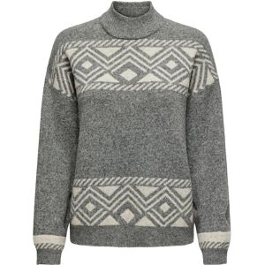 ONLY Onlvictoria L/S Pullover Knt Noos XS Grey XS ONLY Onlvictoria L/S Pullover Knt Noos XS Grey XS