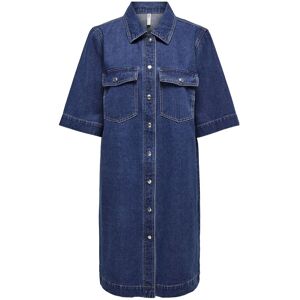 ONLY Onlbelle S/S Button Dress Dnm Gua Noos M Blue M ONLY Onlbelle S/S Button Dress Dnm Gua Noos M Blue M