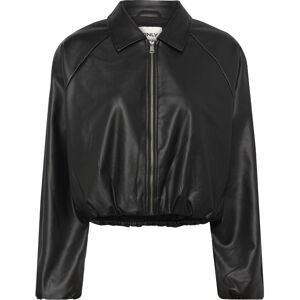 ONLY Onlsaramy Faux Leather Bomber Cc Otw M Black M ONLY Onlsaramy Faux Leather Bomber Cc Otw M Black M