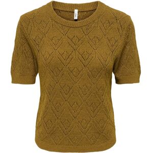 ONLY Onlsunny S/S Structure Pullover Knt M Khaki M ONLY Onlsunny S/S Structure Pullover Knt M Khaki M