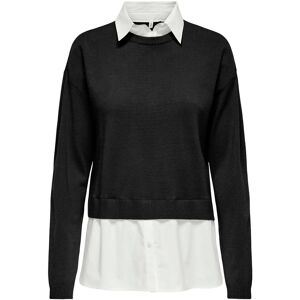 ONLY Onlpayson Ls Mix Pullover Knt XS Black XS ONLY Onlpayson Ls Mix Pullover Knt XS Black XS