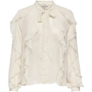 ONLY Onltaryn Ls Romantic Ruffle Blouse Wvn M White M ONLY Onltaryn Ls Romantic Ruffle Blouse Wvn M White M