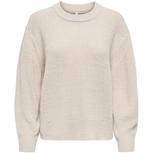 ONLY Onlmilouz Ls Rib Pullover Knt Noos XS Cream XS ONLY Onlmilouz Ls Rib Pullover Knt Noos XS Cream XS