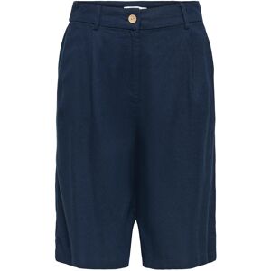 ONLY Onlgoa Hw Linen Bl Long Shorts Cc Tlr 34 Navy 34 ONLY Onlgoa Hw Linen Bl Long Shorts Cc Tlr 34 Navy 34