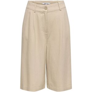 ONLY Onlgoa Hw Linen Bl Long Shorts Cc Tlr 34 Beige 34 ONLY Onlgoa Hw Linen Bl Long Shorts Cc Tlr 34 Beige 34