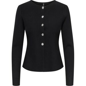 ONLY Onlmelli Ls Oneck Button Cardi Knt Noos XS Black XS ONLY Onlmelli Ls Oneck Button Cardi Knt Noos XS Black XS