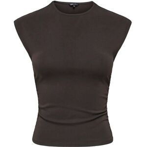 ONLY Onlmira Capsl Ruching Top Jrs Noos L Brown L ONLY Onlmira Capsl Ruching Top Jrs Noos L Brown L