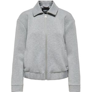ONLY Onljudith Life Short Scuba Jacket Otw M Grey M ONLY Onljudith Life Short Scuba Jacket Otw M Grey M