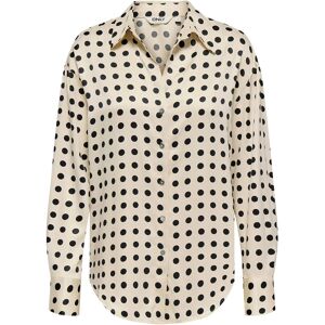 ONLY Onllydia L/S Satin Shirt Wvn S Cream S ONLY Onllydia L/S Satin Shirt Wvn S Cream S