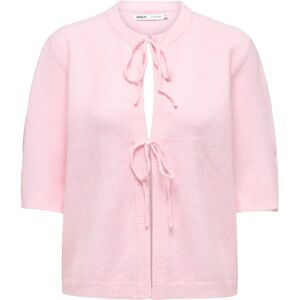 ONLY Onlsimoni 2/4 Bow Cardigan Knt Noos L Pink L ONLY Onlsimoni 2/4 Bow Cardigan Knt Noos L Pink L