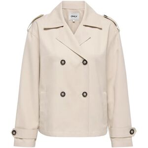 ONLY Onlhannah Short Life Trenchcoat Otw XL Cream XL ONLY Onlhannah Short Life Trenchcoat Otw XL Cream XL