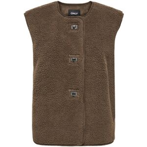ONLY Onlwendy Teddy Waistcoat Otw M Brown M ONLY Onlwendy Teddy Waistcoat Otw M Brown M