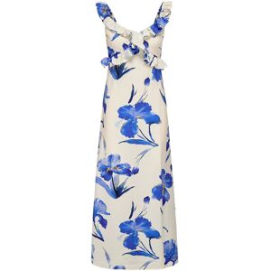 ONLY Onlhyaci S/L Frill Long Aop Dress Wvn XS White XS ONLY Onlhyaci S/L Frill Long Aop Dress Wvn XS White XS