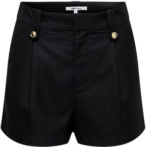 ONLY Onlbaia Hw Linen Bl Shorts Tlr 42 Black 42 ONLY Onlbaia Hw Linen Bl Shorts Tlr 42 Black 42