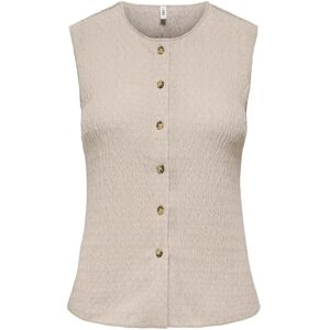 ONLY Onlilse S/L Structure Vest Jrs Noos XS Beige XS ONLY Onlilse S/L Structure Vest Jrs Noos XS Beige XS