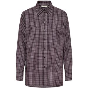 ONLY Onlfenna L/S Oversize Check Shirt Wvn XS Burgundy XS ONLY Onlfenna L/S Oversize Check Shirt Wvn XS Burgundy XS