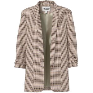 Pieces Pcbosella 3/4 Printed Blazer Noos Bc XS Beige XS Pieces Pcbosella 3/4 Printed Blazer Noos Bc XS Beige XS