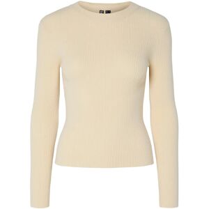 Pieces Pcmira New Ls O-Neck Knit Noos Bc XS Cream XS Pieces Pcmira New Ls O-Neck Knit Noos Bc XS Cream XS