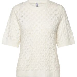 Pieces Pclelou Ss O-Neck Knit Noos Bc L White L Pieces Pclelou Ss O-Neck Knit Noos Bc L White L