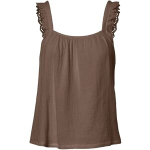 Pieces Pcsastina Sl Strap Top Wvn Msa Bc XS Brown XS Pieces Pcsastina Sl Strap Top Wvn Msa Bc XS Brown XS