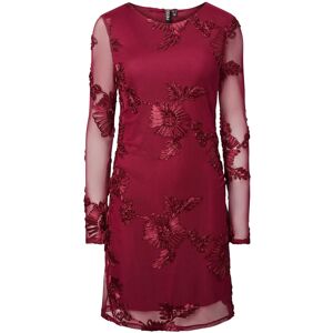 Pieces Pcoffia Ls O-Neck Short Dress Jrs D2D M Burgundy M Pieces Pcoffia Ls O-Neck Short Dress Jrs D2D M Burgundy M