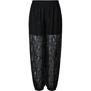 Pieces Pcaline Hw Balloon Lace Pants Wvn D2D L Black L Pieces Pcaline Hw Balloon Lace Pants Wvn D2D L Black L