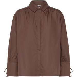 Pieces Pcanni Ls Pleated Detail Shirt Wvn D2D L Brown L Pieces Pcanni Ls Pleated Detail Shirt Wvn D2D L Brown L
