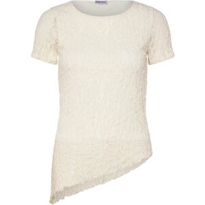 Pieces Pcariana Ss Asymmetric Lace Top D2D M Cream M Pieces Pcariana Ss Asymmetric Lace Top D2D M Cream M