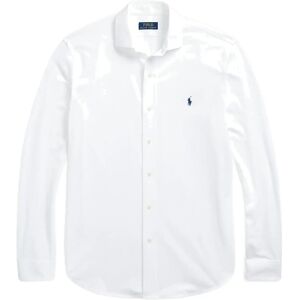 Polo Ralph Lauren Jersey Spread-Collar Shirt XXL White XXL Polo Ralph Lauren Jersey Spread-Collar Shirt XXL White XXL