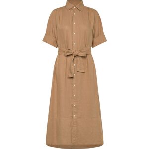 Polo Ralph Lauren Belted Linen Shirtdress 32 Beige 32 Polo Ralph Lauren Belted Linen Shirtdress 32 Beige 32