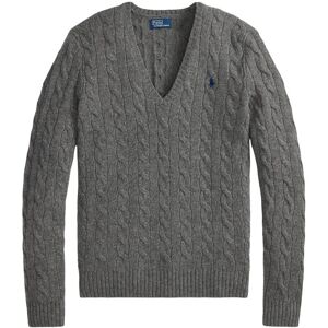 Polo Ralph Lauren Cable-Knit Wool-Cashmere V-Neck Sweater L Grey L Polo Ralph Lauren Cable-Knit Wool-Cashmere V-Neck Sweater L Grey L