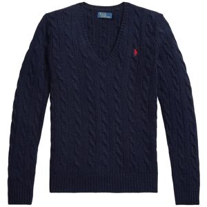 Polo Ralph Lauren Cable-Knit Wool-Cashmere V-Neck Sweater XL Navy XL Polo Ralph Lauren Cable-Knit Wool-Cashmere V-Neck Sweater XL Navy XL