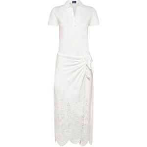 Polo Ralph Lauren Eyelet Piqué Wrap Polo Dress XS White XS Polo Ralph Lauren Eyelet Piqué Wrap Polo Dress XS White XS