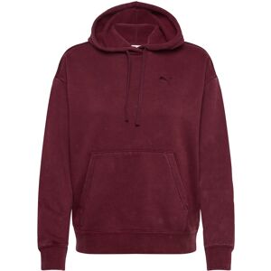 PUMA Ess Elevated Relaxed Wash Hoodie Fl S Burgundy S PUMA Ess Elevated Relaxed Wash Hoodie Fl S Burgundy S