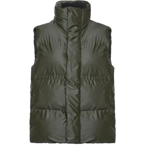 Rains Bator Puffer Vest W3T2 S Khaki S Rains Bator Puffer Vest W3T2 S Khaki S