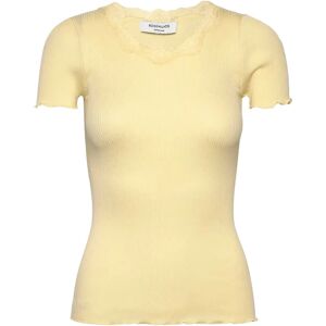 Rosemunde Rwbeatha Silk Ss Lace T-Shirt M Yellow M Rosemunde Rwbeatha Silk Ss Lace T-Shirt M Yellow M