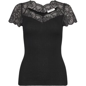 Rosemunde Rwbeatha Silk Capsleeve T-Shirt XS Black XS Rosemunde Rwbeatha Silk Capsleeve T-Shirt XS Black XS