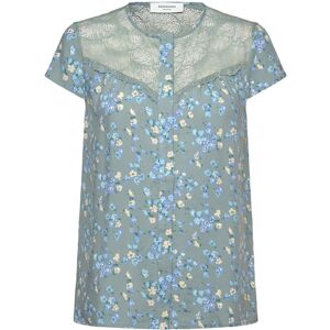 Rosemunde Rwelif Capsleeve Regular Lace Blous 34 Blue 34 Rosemunde Rwelif Capsleeve Regular Lace Blous 34 Blue 34