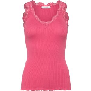 Rosemunde Rwbeatha Silk Sl V-Neck Lace Top L Pink L Rosemunde Rwbeatha Silk Sl V-Neck Lace Top L Pink L