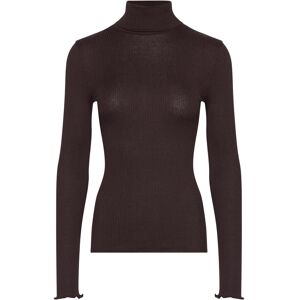 Rosemunde Rwbeatha Silk Ls Rollneck T-Shirt XL Brown XL Rosemunde Rwbeatha Silk Ls Rollneck T-Shirt XL Brown XL