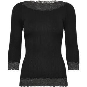 Rosemunde Rwbeatha Silk 2/4 Boatneck 2 Color L Black L Rosemunde Rwbeatha Silk 2/4 Boatneck 2 Color L Black L
