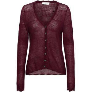 Rosemunde Rwlotus Tencel Ls Cardigan XS Burgundy XS Rosemunde Rwlotus Tencel Ls Cardigan XS Burgundy XS
