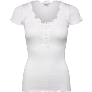 Rosemunde Rwbeatha Silk Capsleeve Button T-Shirt S White S Rosemunde Rwbeatha Silk Capsleeve Button T-Shirt S White S