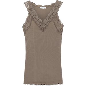 Rosemunde Rwbernadine Organic Cotton Sl Lace Top XL Brown XL Rosemunde Rwbernadine Organic Cotton Sl Lace Top XL Brown XL