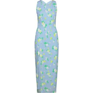 ROTATE Jacquard Midi Slit Dress 42 Blue 42 ROTATE Jacquard Midi Slit Dress 42 Blue 42