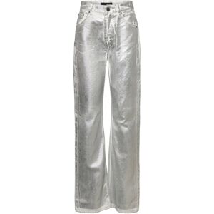 ROTATE Coated Denim Pants 26 Silver 26 ROTATE Coated Denim Pants 26 Silver 26