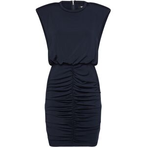 ROTATE Slinky Ruched Mini Dress 42 Navy 42 ROTATE Slinky Ruched Mini Dress 42 Navy 42