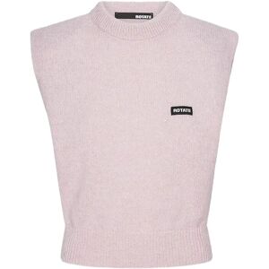ROTATE Knit Cropped Vest XS Pink XS ROTATE Knit Cropped Vest XS Pink XS