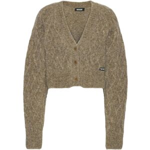 ROTATE Fluffy Knit Cardigan M Brown M ROTATE Fluffy Knit Cardigan M Brown M
