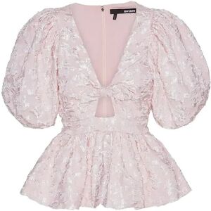 ROTATE Jacquard Puff Sleeve Top 36 Pink 36 ROTATE Jacquard Puff Sleeve Top 36 Pink 36
